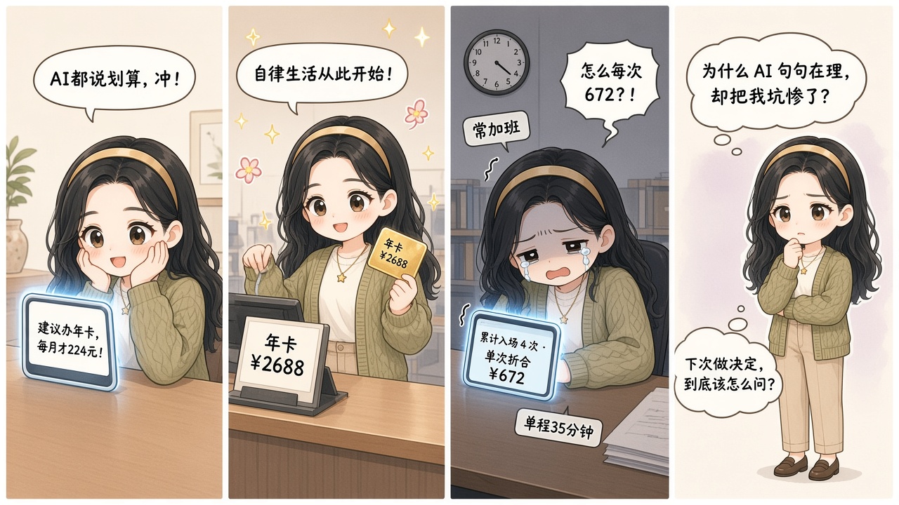 Alice 办年卡翻车四格漫画：从听信建议到单次 672 元