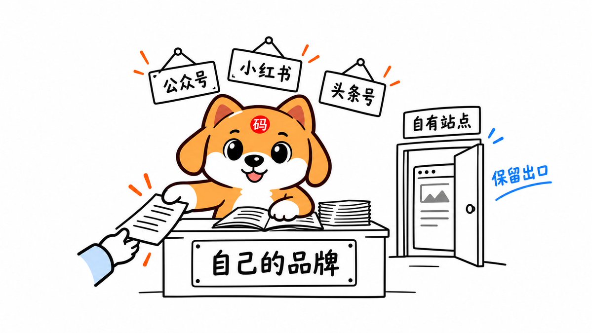 品牌通过平台内容触达,并以自有站点保留可控承接